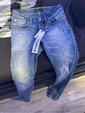 Purple Brand Men’s Blue Skinny Jeans - Slim Stretch Fit